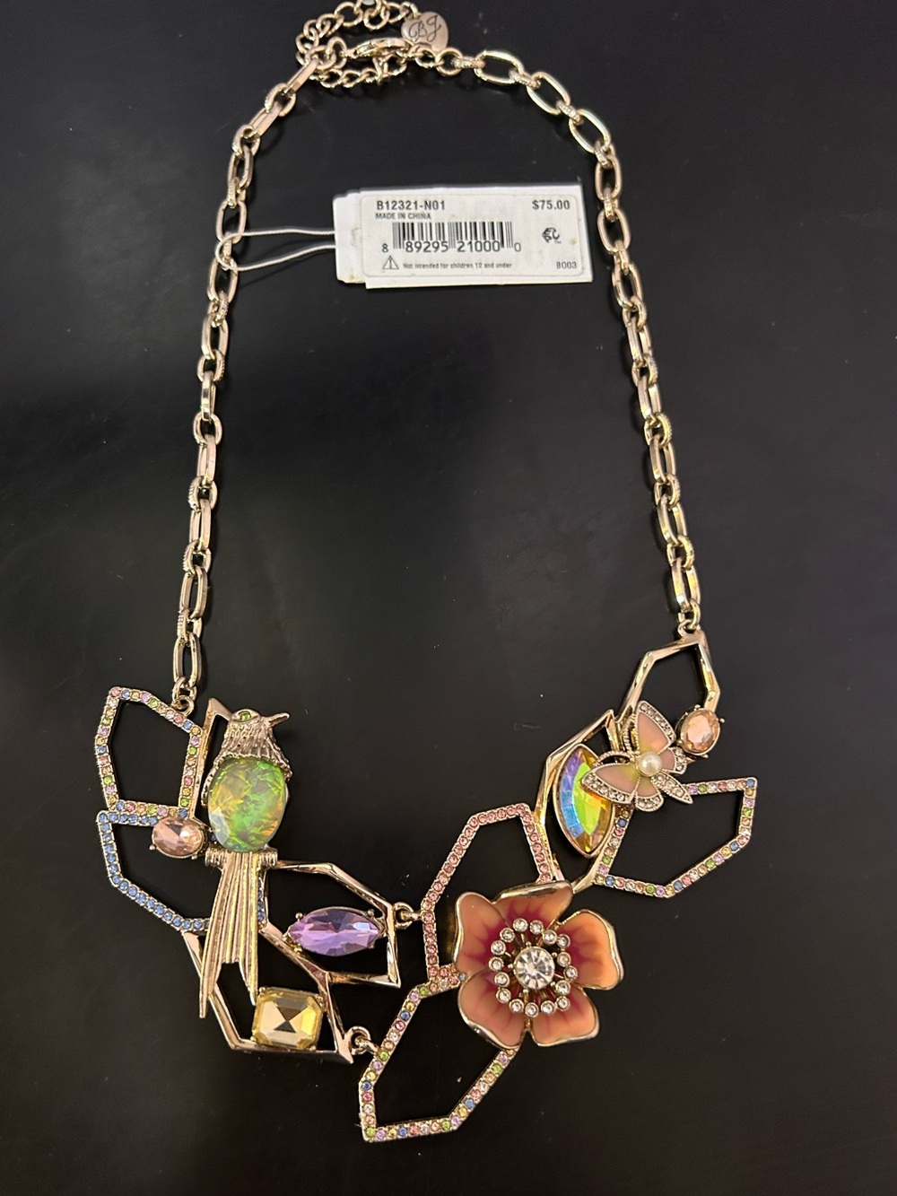 Betsey Johnson Hummingbird Necklace (NWT) - Picture 2 of 6